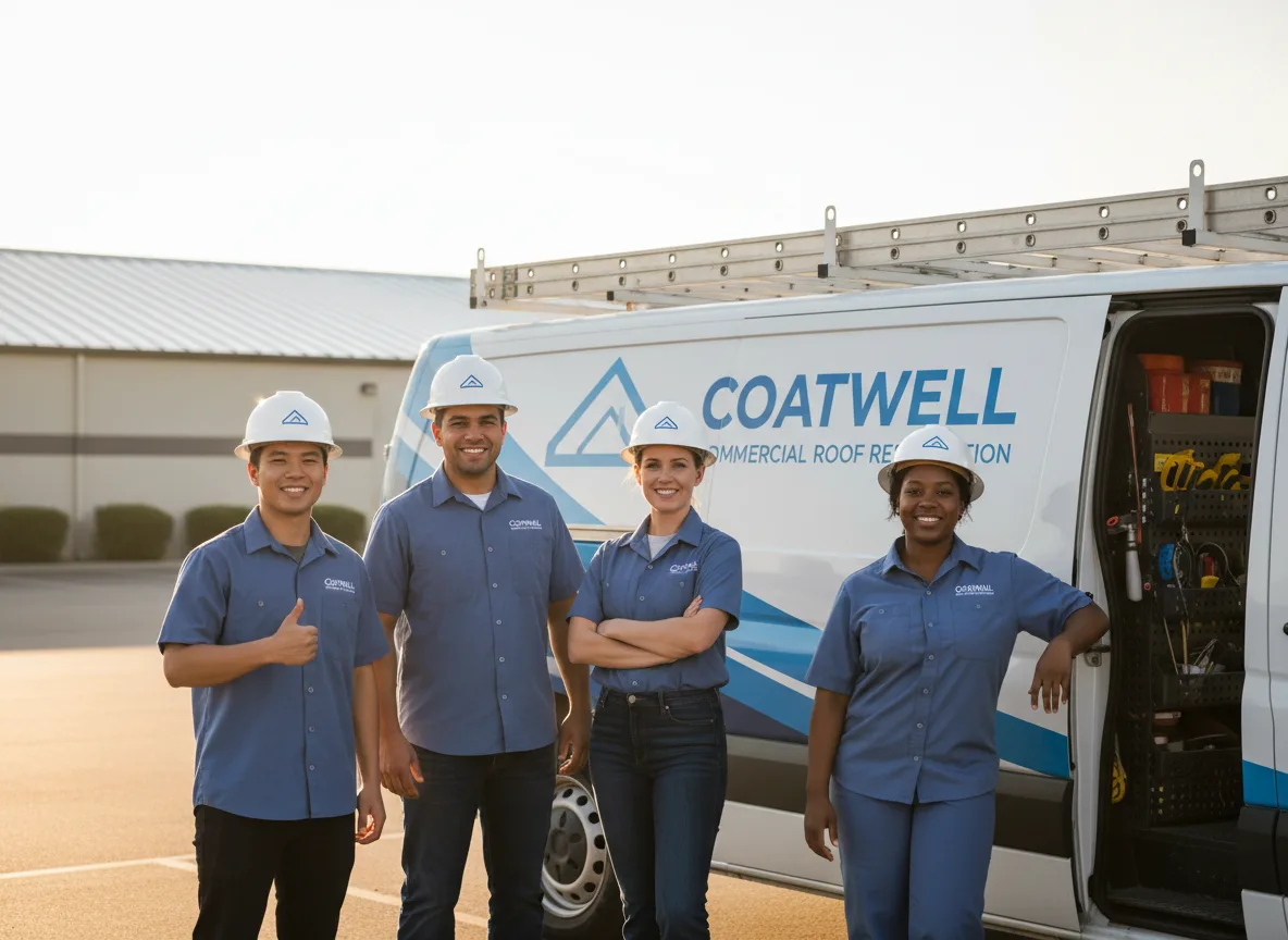 Commercial roof coating company in Tad, WV
