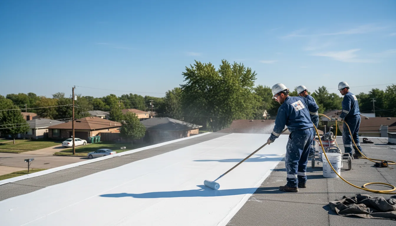 Commercial roof coating in Tad, WV near me